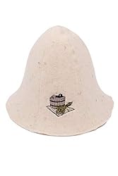 Saunahut mit Stickerei